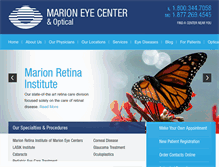 Tablet Screenshot of marioneye.com